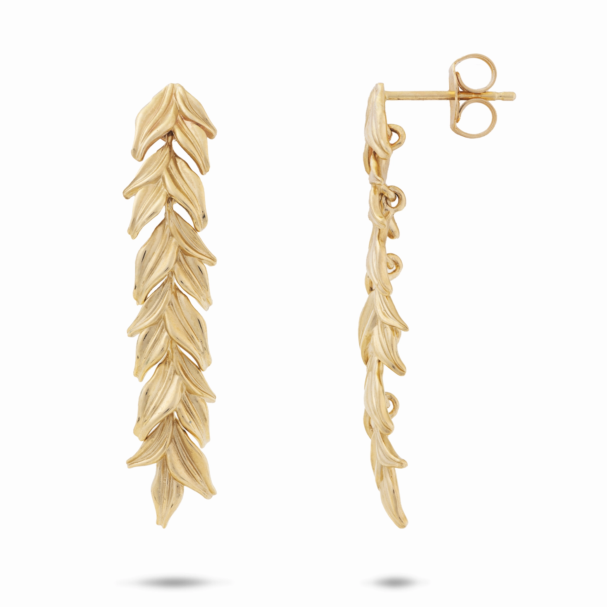 Maile Earrings in Gold - 38mm Boho Charm High Style