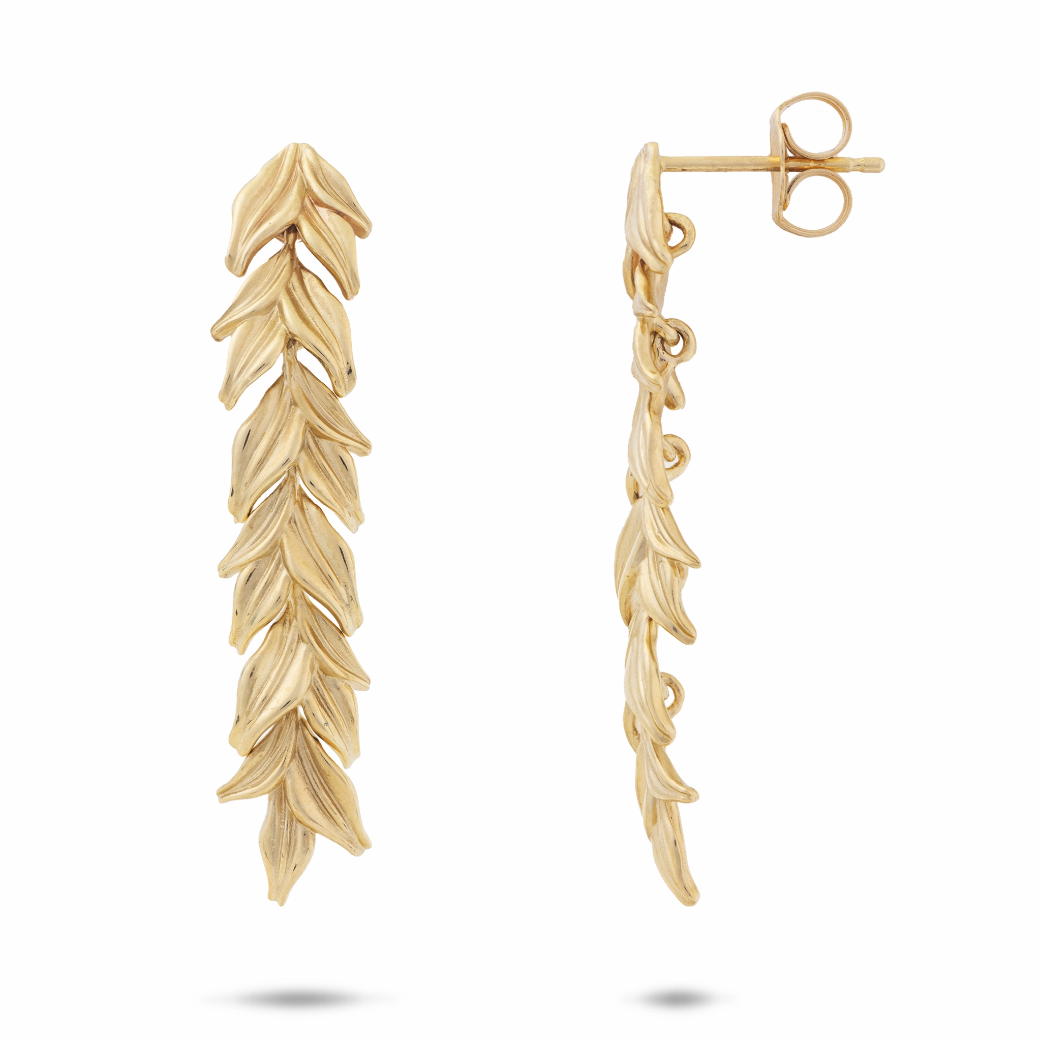 Luxe Essentials Breezy Style Maile Earrings in Gold - 38mm