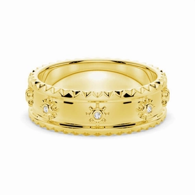 Modern Sunshine Round Cut Moissanite Fashion Ring Luxe For Less Zoom Focus