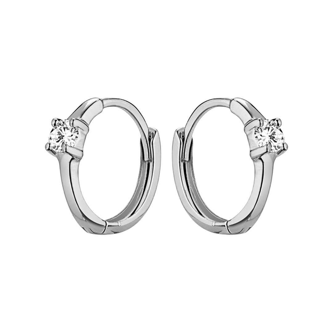 Graceful Design Trendy Pieces Moissanite Huggie Hoop Earrings