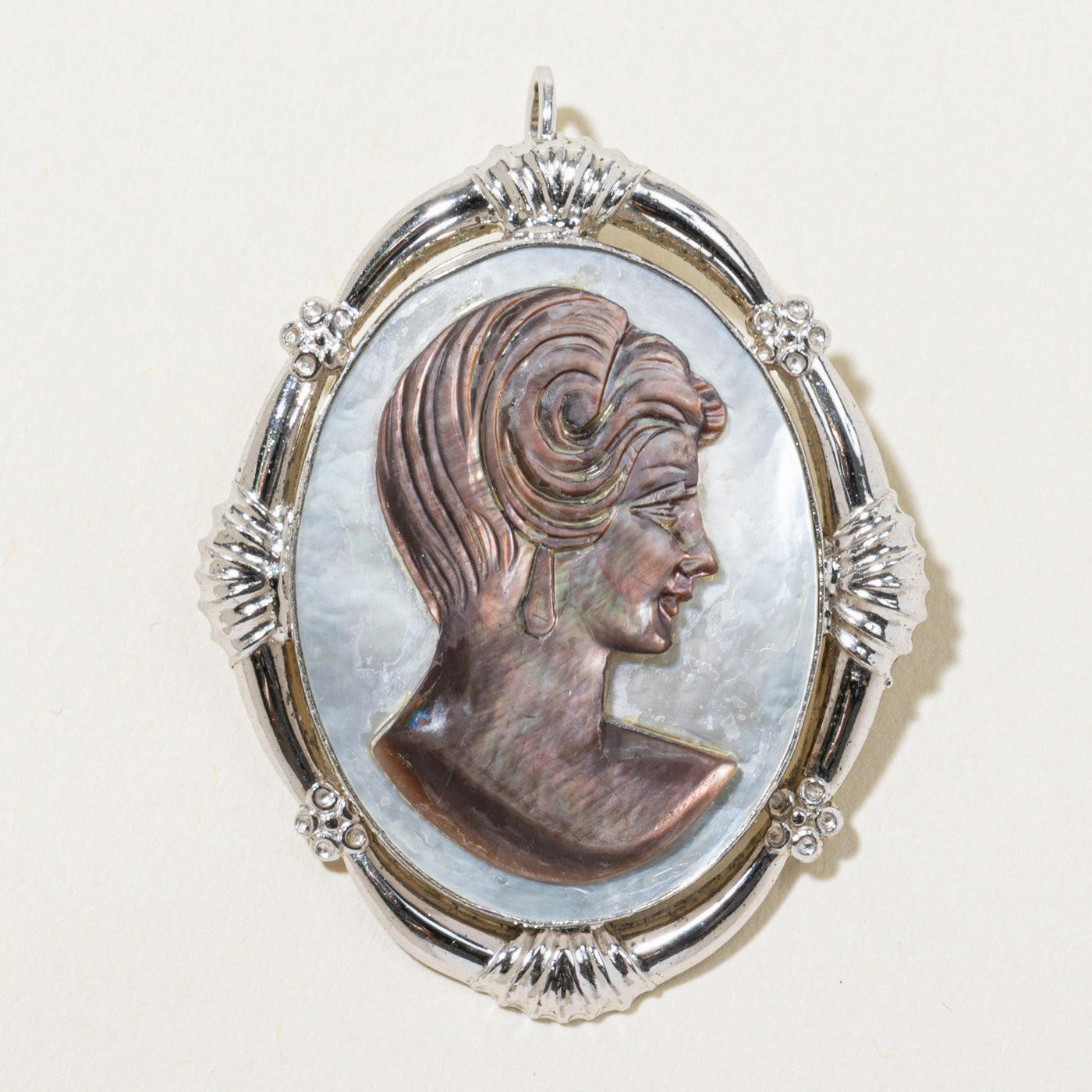 soft look Mother of Pearl & Abalone Convertible Pendant & Brooch | 16.50ct |