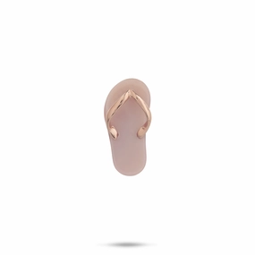 Romantic Present Classic Mood Mother of Pearl Slipper Pendant in Rose Gold - 19mm