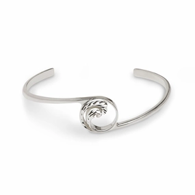 Premium Feature Nalu Cuff Bracelet in Sterling Silver