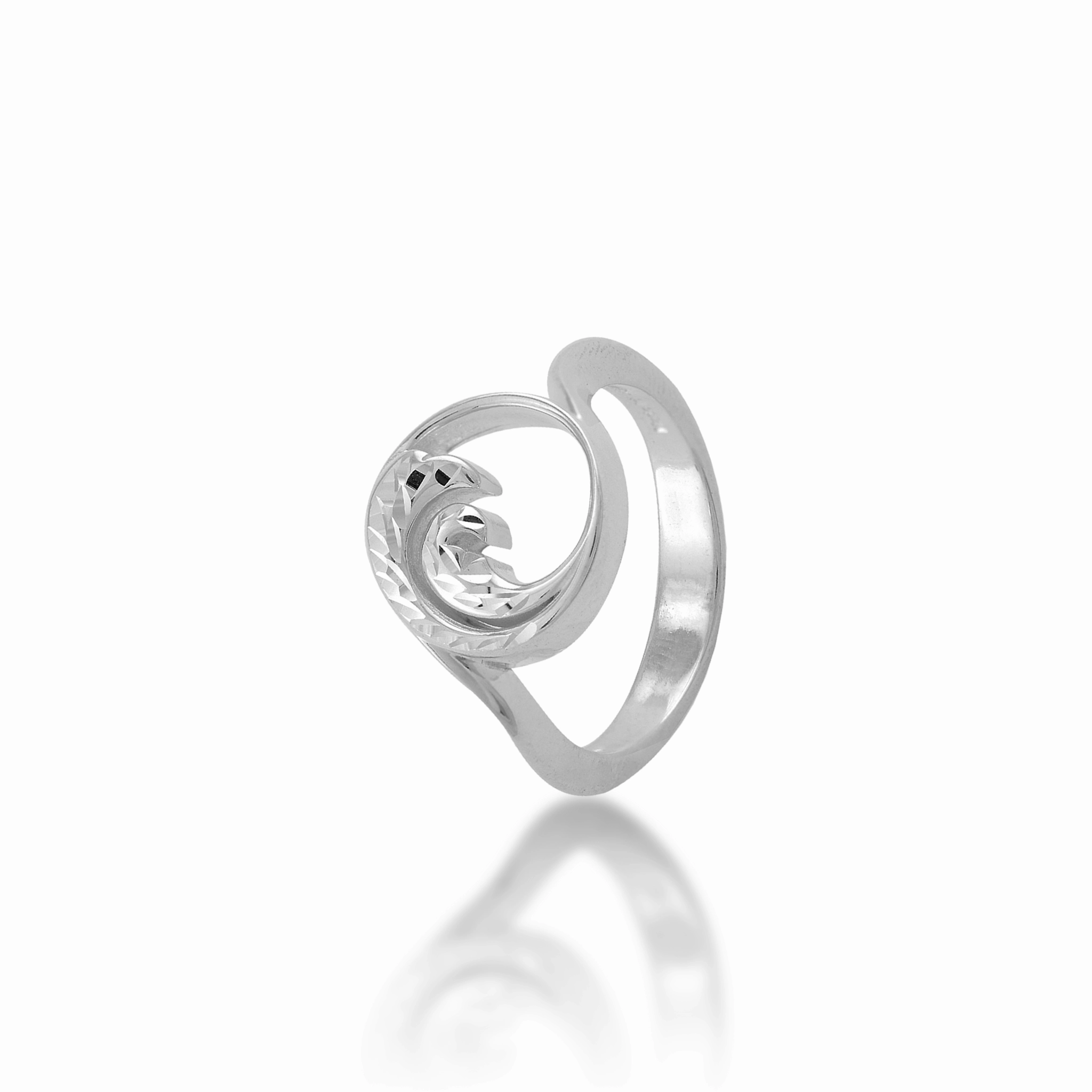 Gentle Spark Nalu Ring in Sterling Silver - 12mm