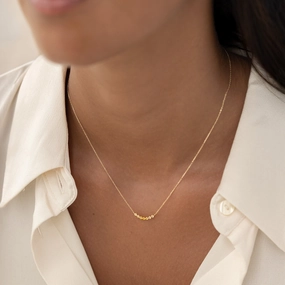 Evening Look Luxe Appeal November Birthstone Necklace 14k Gold - Ombre Citrine