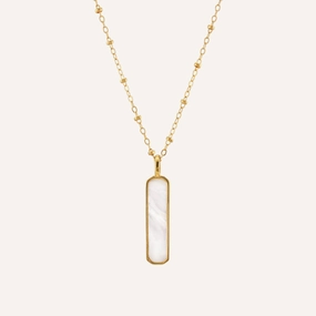 Subtle Pop Chic piece OCEANA PEARL SHELL NECKLACE