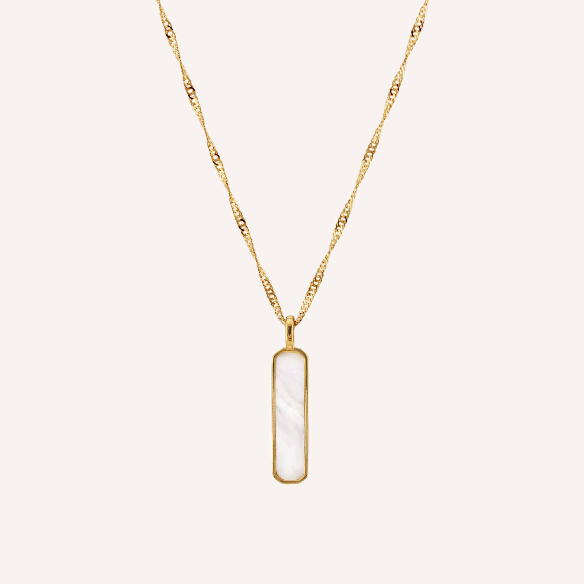 OCEANA PEARL SHELL NECKLACE Soft Glow