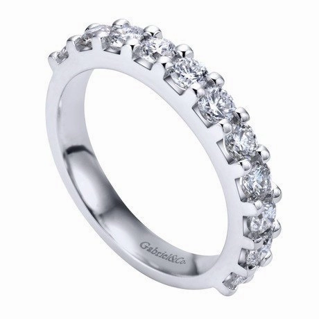 Versatile Jewelry Pave Diamond Band 1.00 Cttw 14K White Gold | Mullen Jewelers