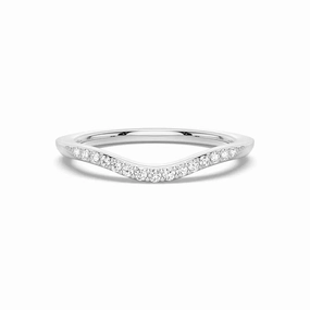 Bold Layer Petite Curved Lab Grown Diamond Ring