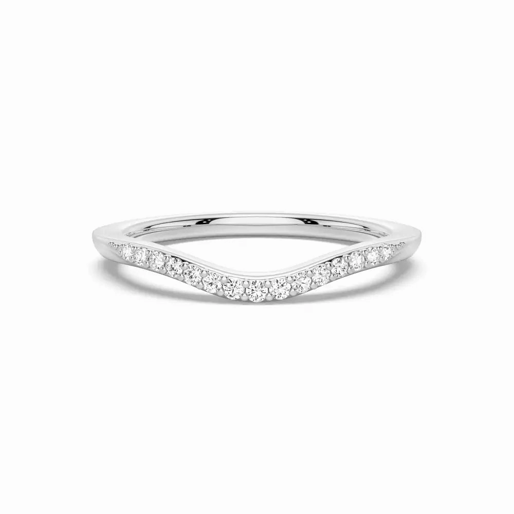 Daily Outfit Petite Curved Lab Grown Diamond Ring