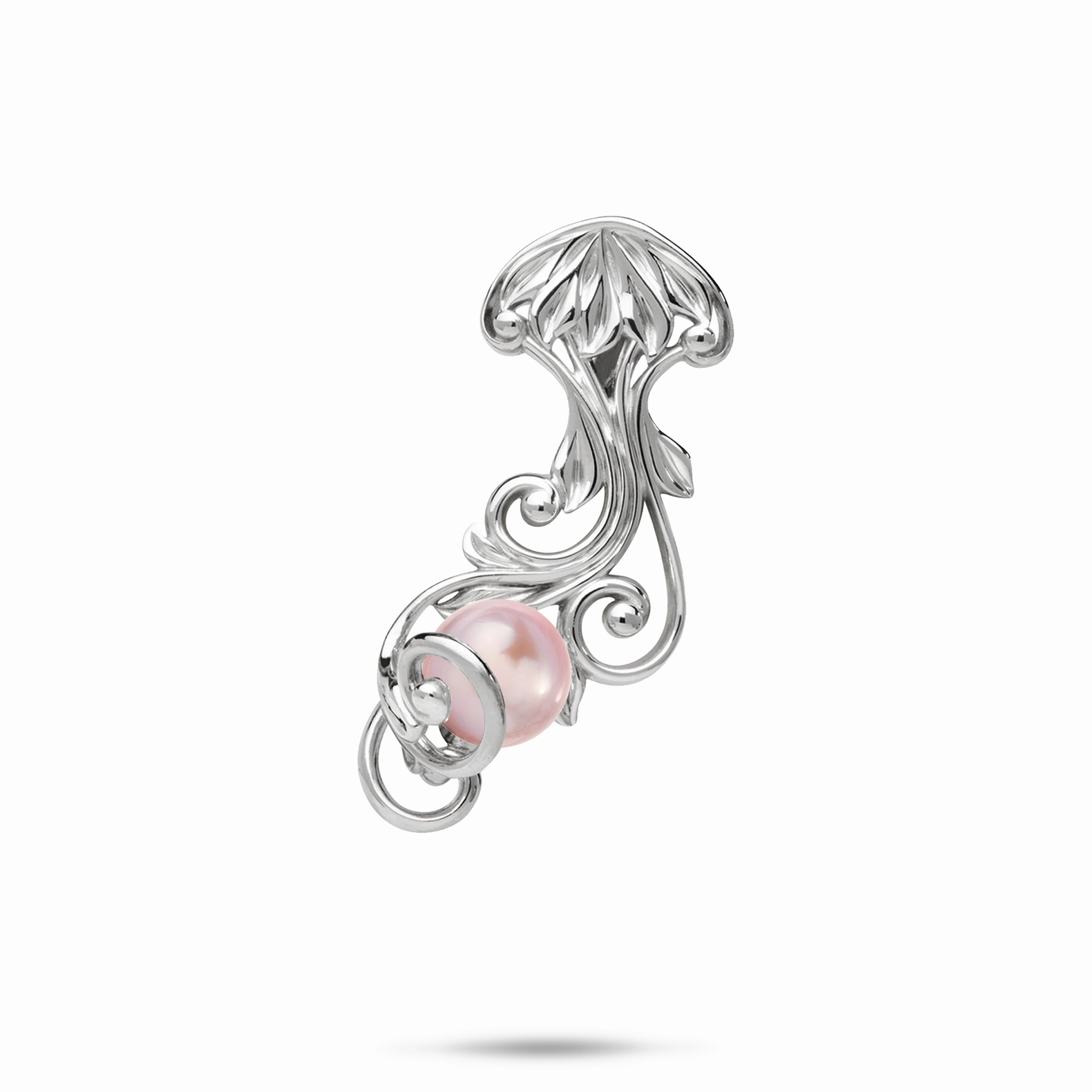 Pick A Pearl Living Heirloom Jellyfish Pendant in Sterling Silver - 29mm Distinct Feature Urban Touch