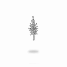 Pick A Pearl Pineapple Pendant in White Gold Sculpted Shape Seasonal Trend