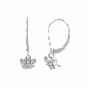 Pick A Pearl Plumeria Earring Mountings in Sterling Silver Soft Shadow Eye-Catching Detail