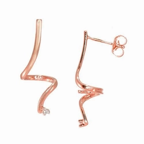Pick A Pearl Waterfall Earrings in Rose Gold with Diamonds Essential Pair
