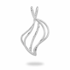 Pick A Pearl Waterfall Pendant in White Gold Signature Feature