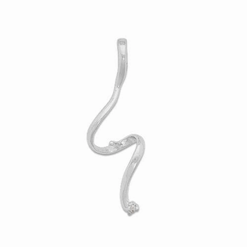 Weekend Sparkle Elegant Gift Pick A Pearl Waterfall Pendant in White Gold with Diamond