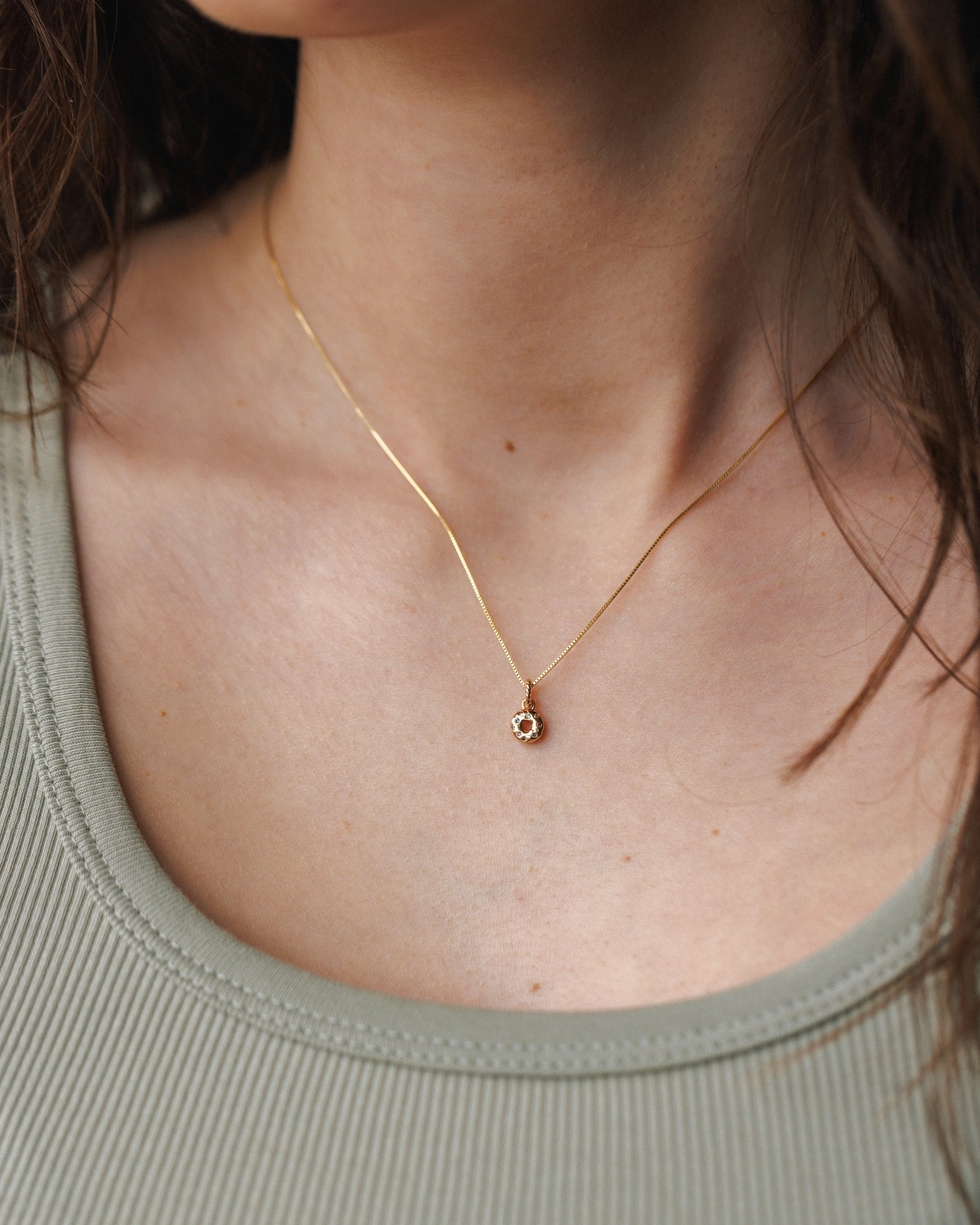 Business casual Beautiful Style Sprinkled Donut Charm