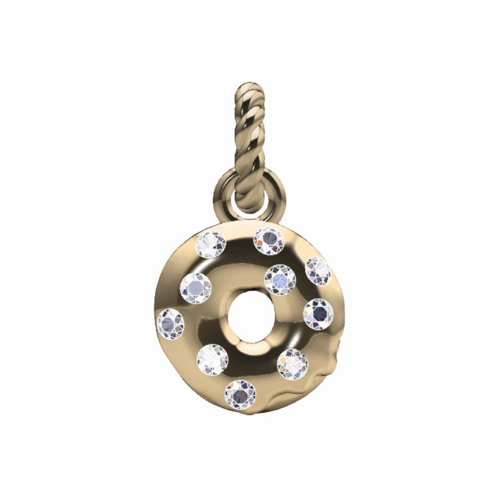 Fashion Accessories Sprinkled Donut Charm