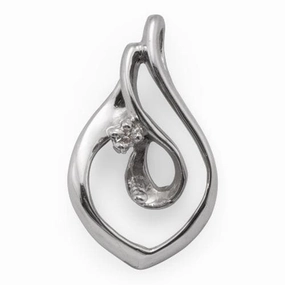 Dazzling Shine Pick A Pearl Pendant in White Gold with Diamond