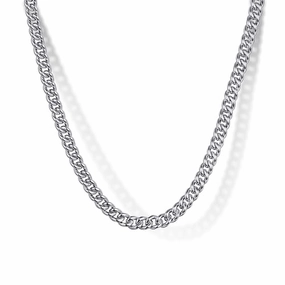 925 Sterling Silver Solid Men's Cuban Link Chain Necklace Daring Look Brilliant Piece