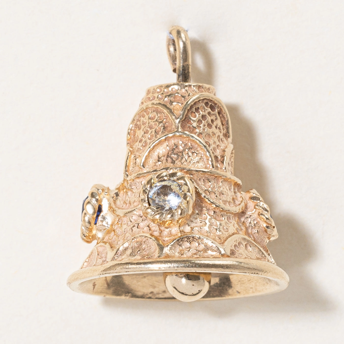 Multi Colour Synthetic Sapphire & Spinel Bell Pendant | 0.30ctw | daily pick