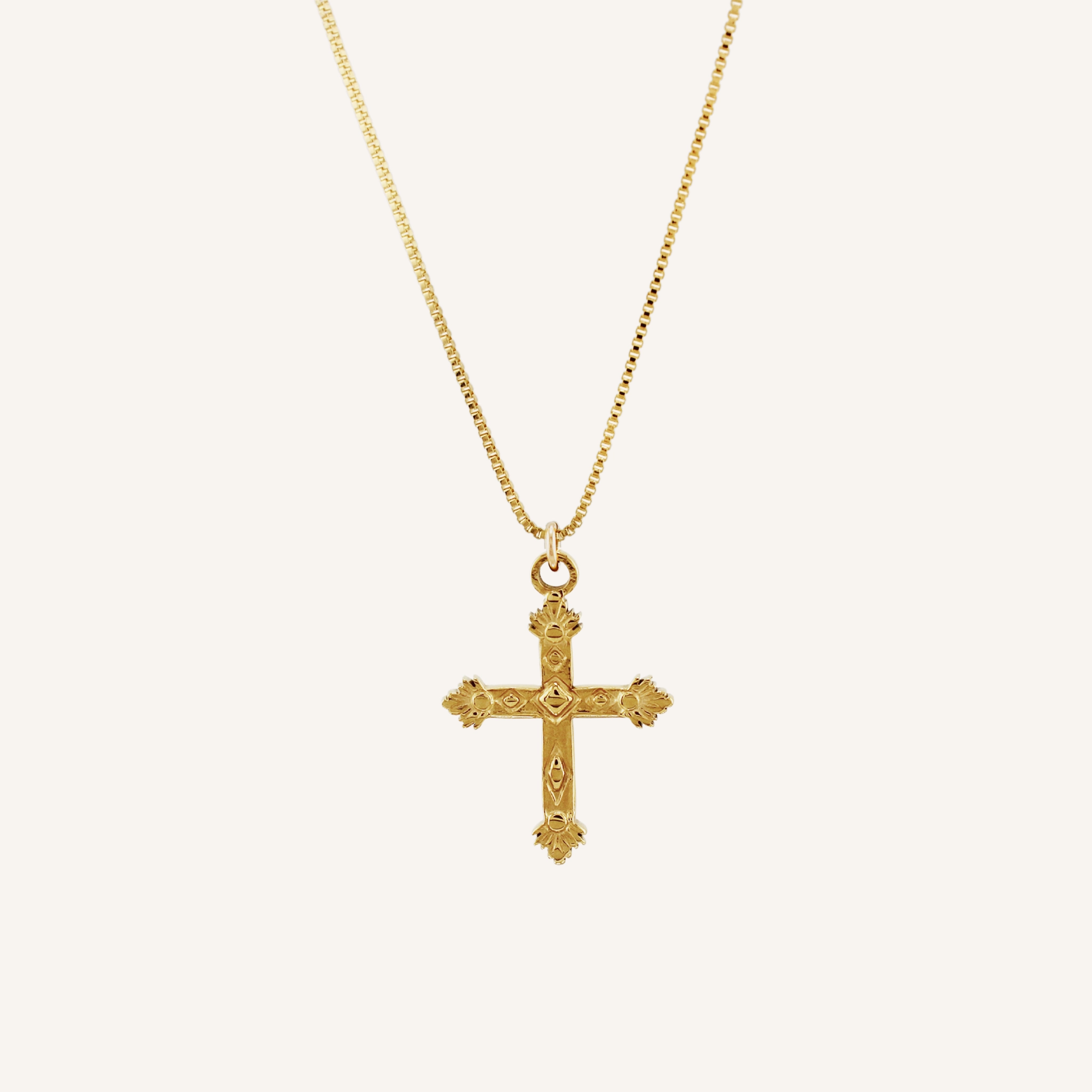 TRINITY CROSS NECKLACE Handmade Glam Graceful Charm