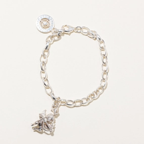 'Thomas Sabo' Silver Cupid Charm Bracelet | 5.1mm | 7" Sculpted Touch