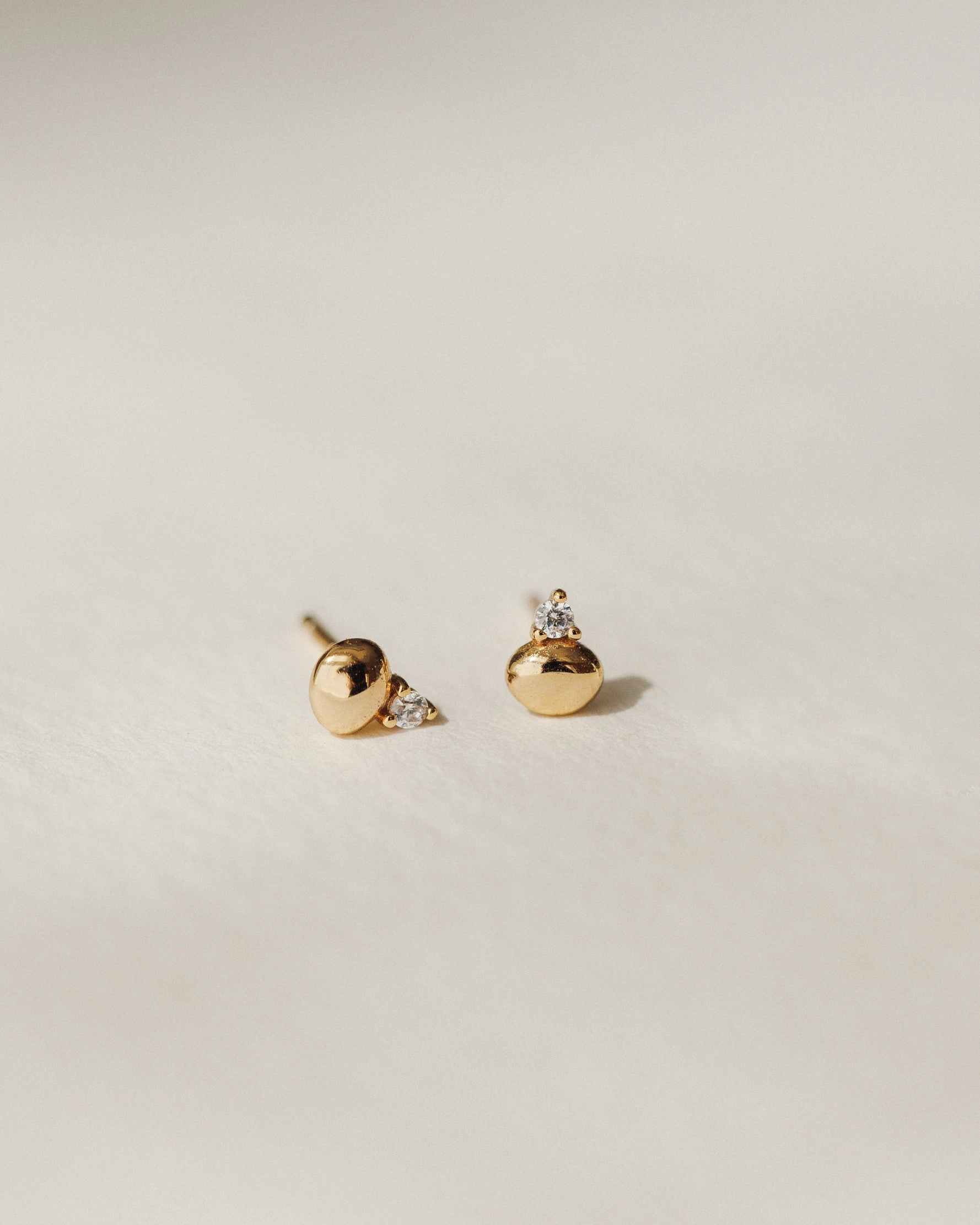 Gleaming Pebble Studs Artisan Sparkle