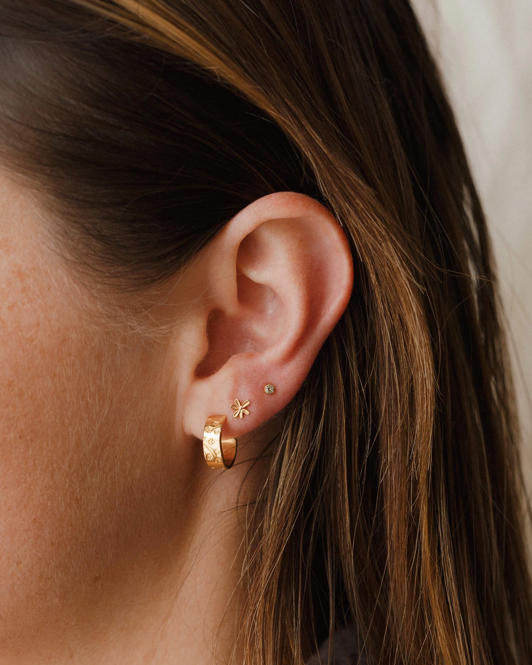 Gilded Garden Earring Set Smooth Finish