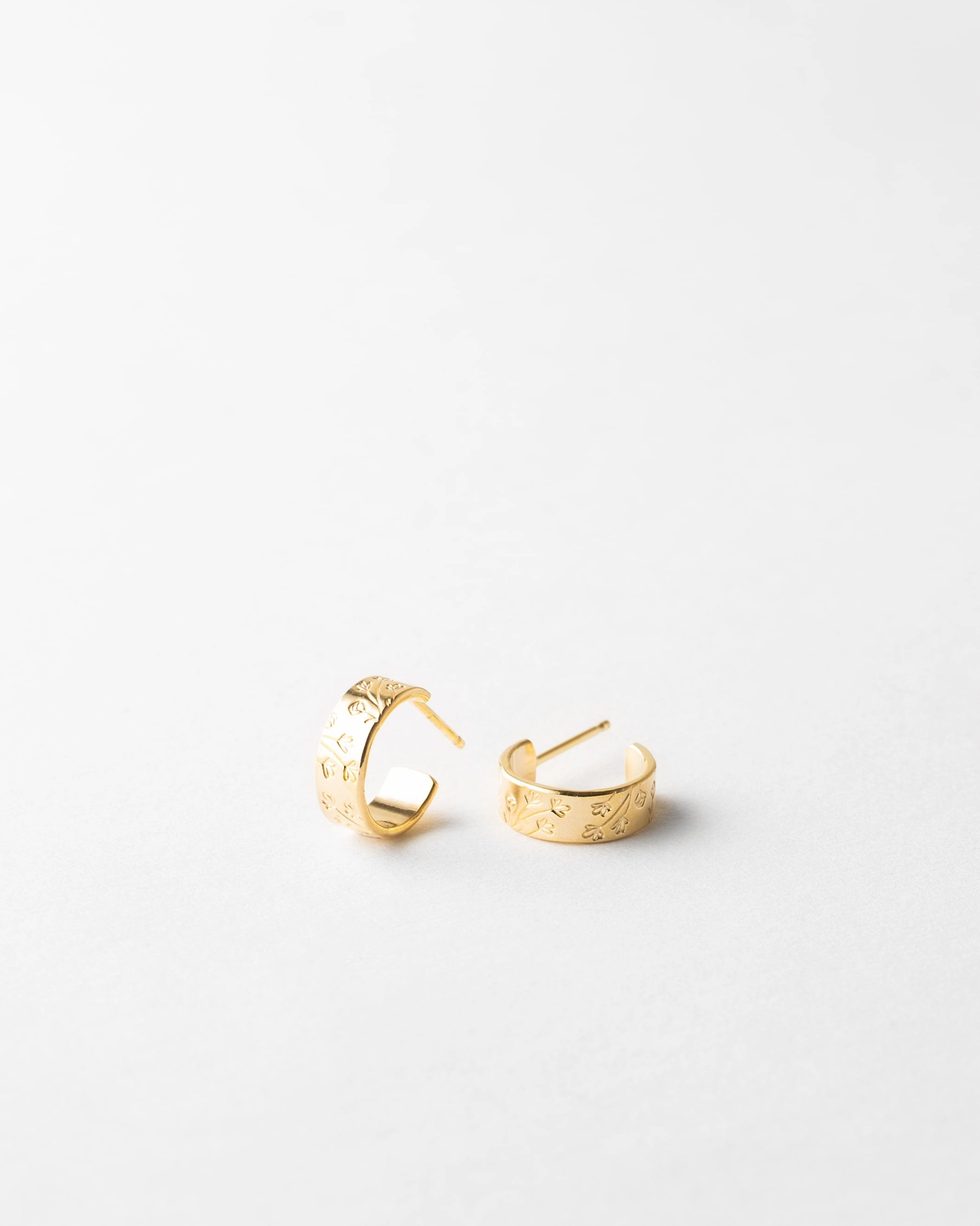 Flawless Accent Evergreen style Gilded Garden Earring Set