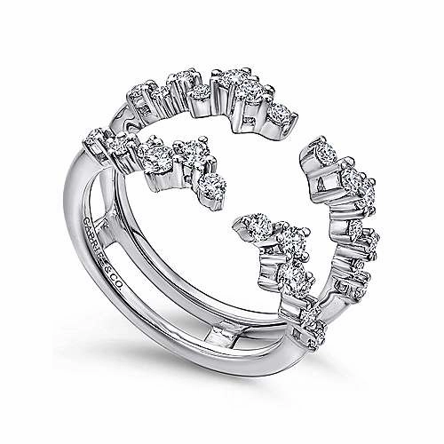 Affordable Gift Artistic Adornment Prong Set Constellation Style Diamond Ring Enhancer