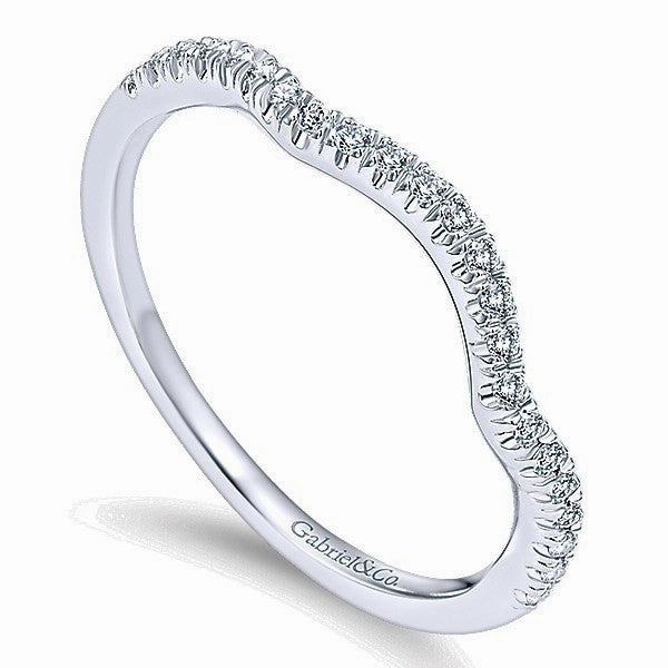 Prong Set Double Contoured Diamond Band .15 Cttw 211B Unique Look Smart Accessory