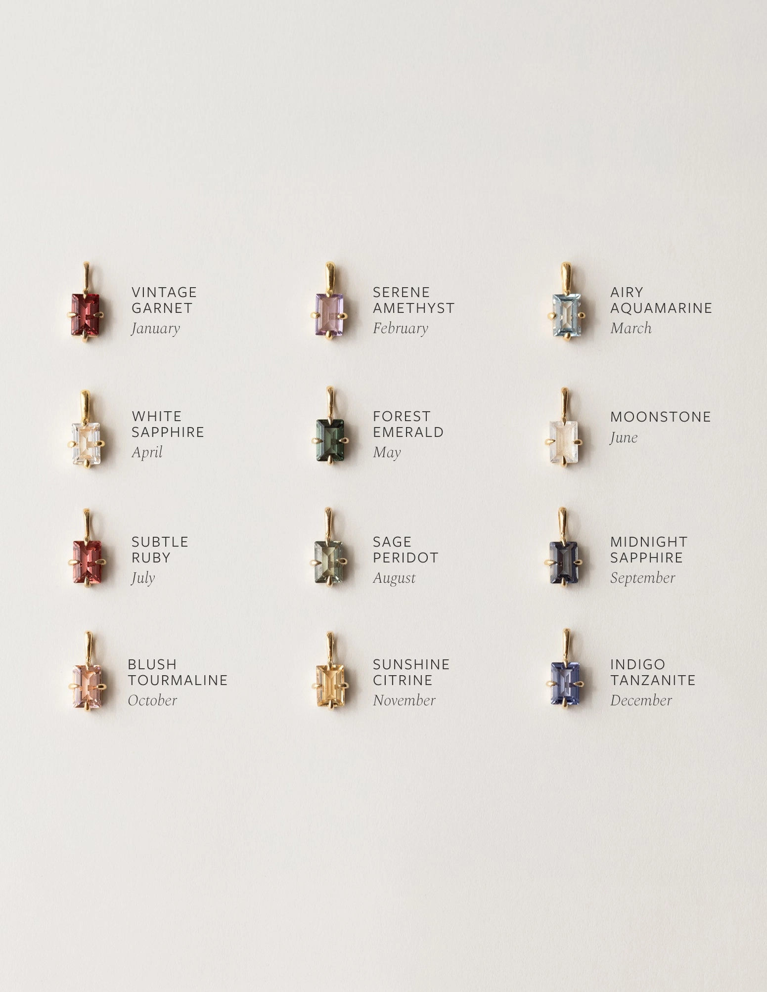 Luxury Accessories Grand Baguette Necklace