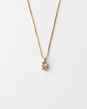 Grand Baguette Necklace Sculpted Detail