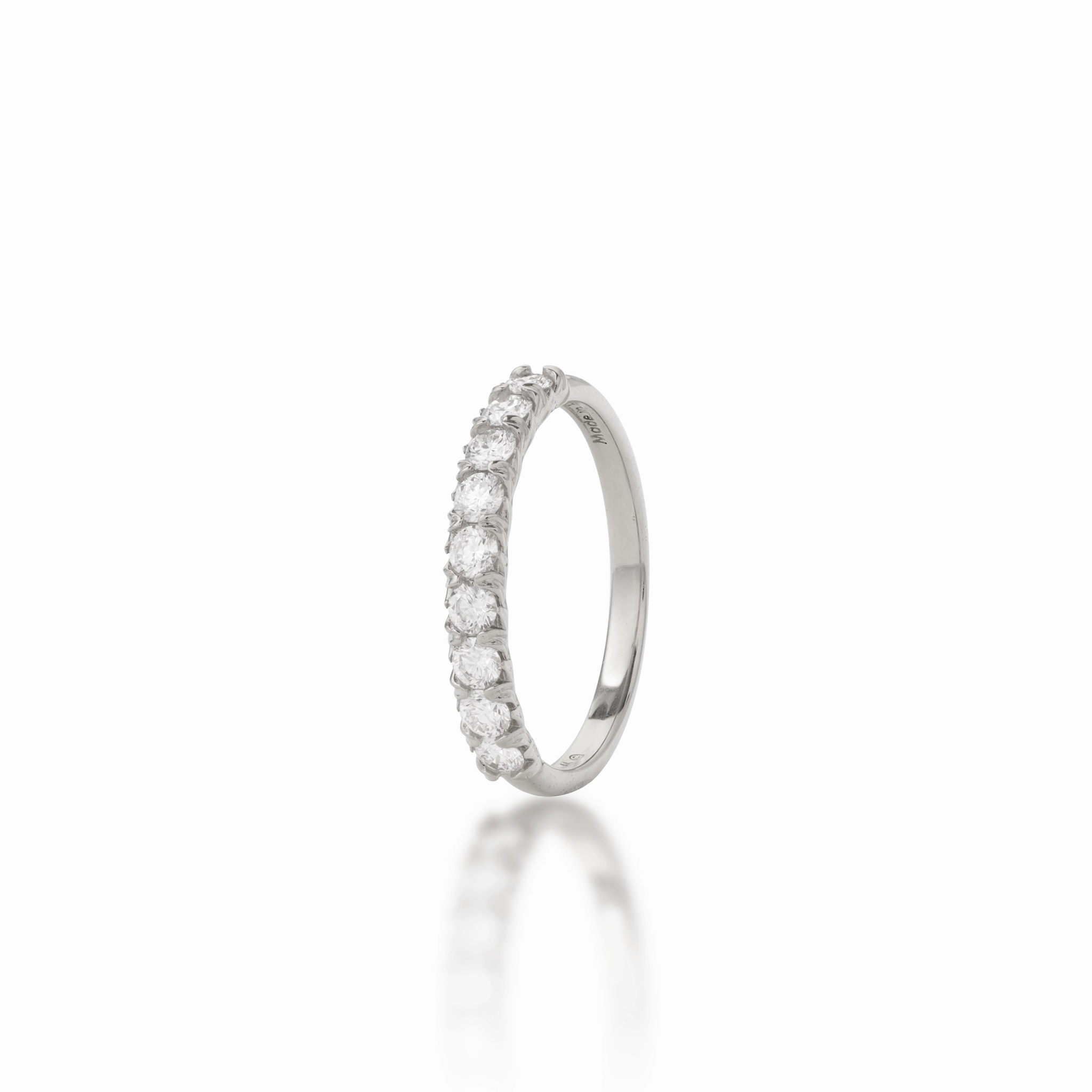 Radiant Craft Glow Touch Hidden Hawai?i Maile Anniversary Ring in White Gold with  Lab Grown Diamonds - 3mm