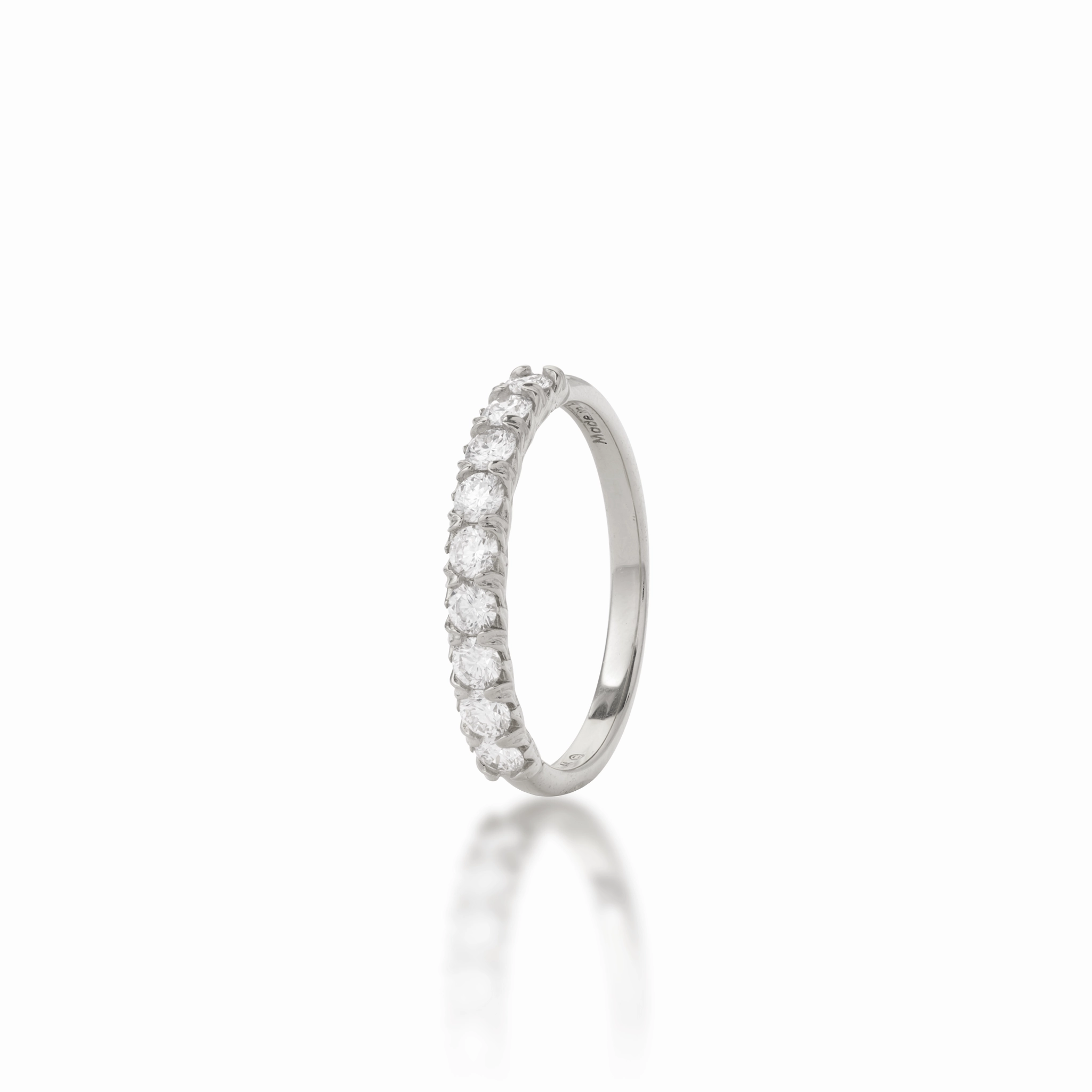 Shine Appeal Hidden Hawai?i Maile Anniversary Ring in White Gold with  Lab Grown Diamonds - 3mm
