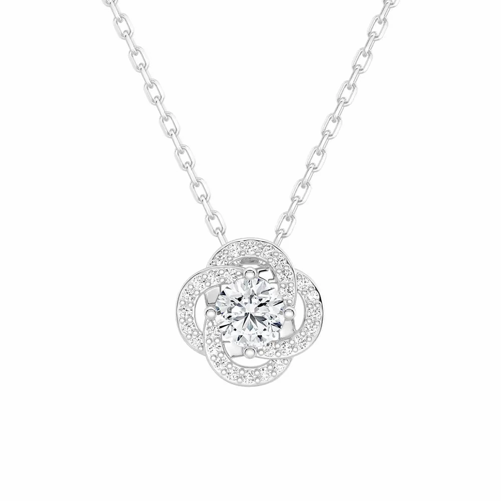 Gift Fit Radiating Sunburst Moissanite Necklace