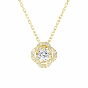 Autumn Accent Romantic Look Radiating Sunburst Moissanite Necklace