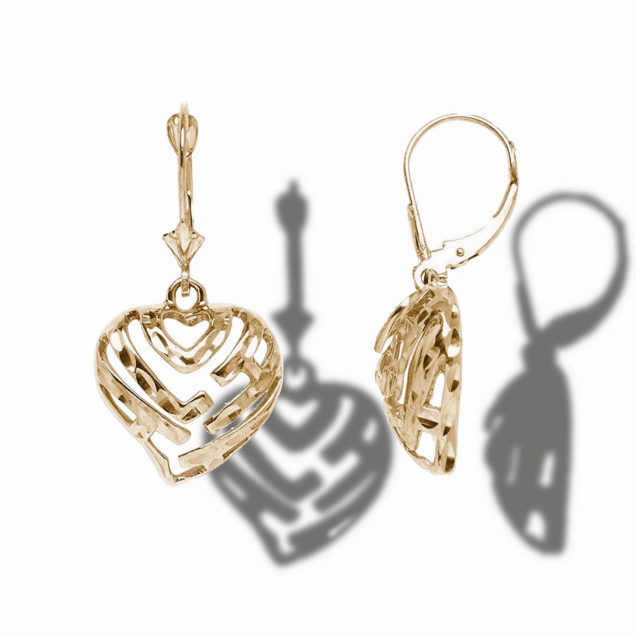Aloha Heart Earrings in Gold - 15mm Timeless Trend
