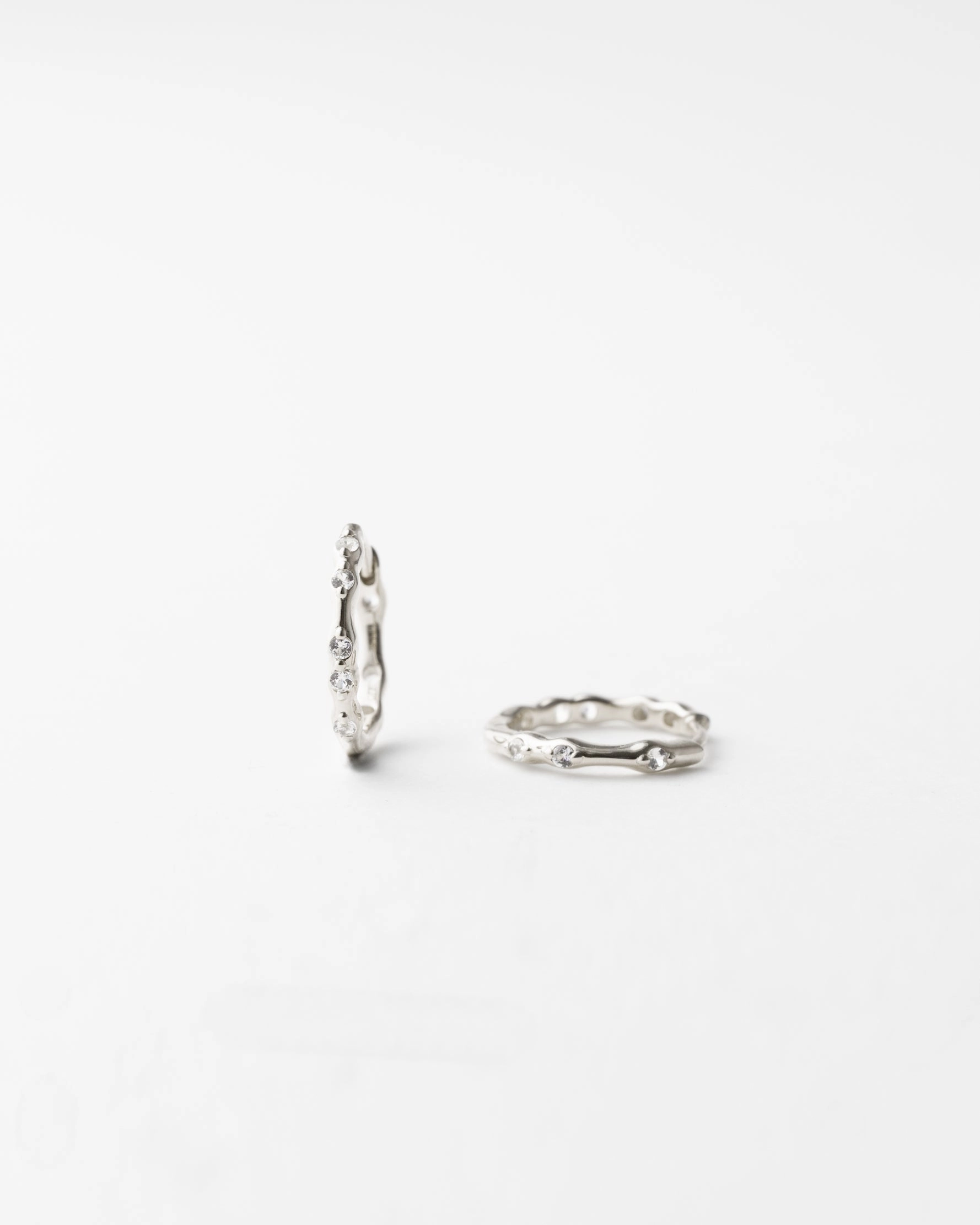 Luxury Fashion Ripple Hoops