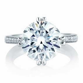 Round Diamond Solitaire Engagement Ring Vibrant Glow