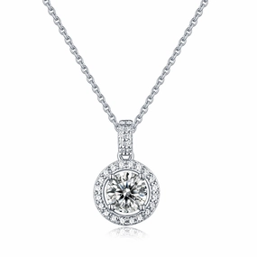 Creative Detail Camera Mood Round Pendant Necklace | S925 | Moissanite