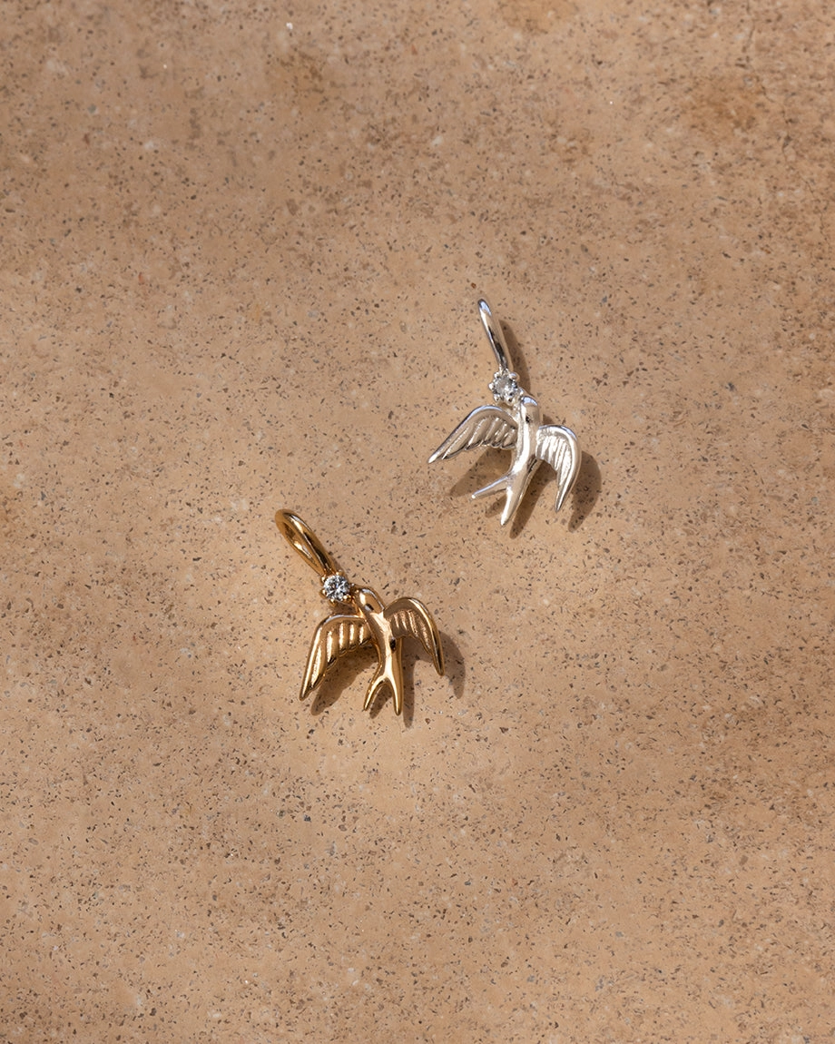 For Individuals Swallow Charm