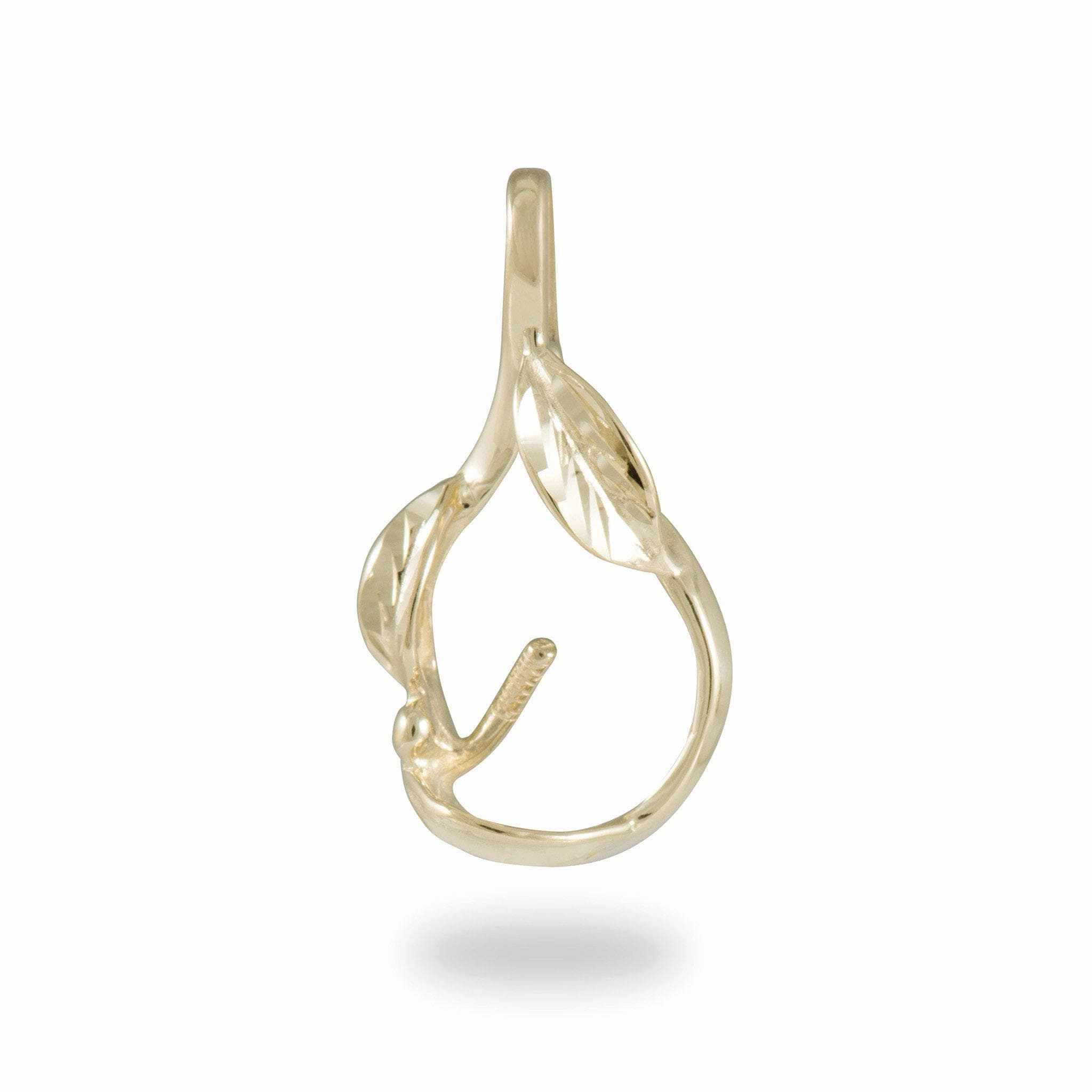 Bold Combo Pick A Pearl Maile Pendant in Gold