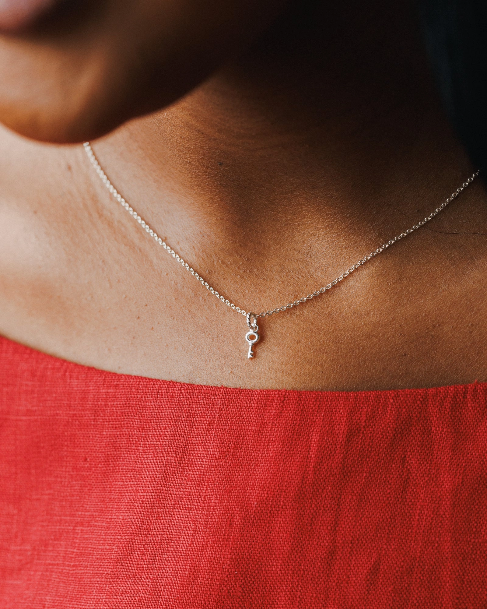 Subtle Charm Romantic Mood Skeleton Key Charm