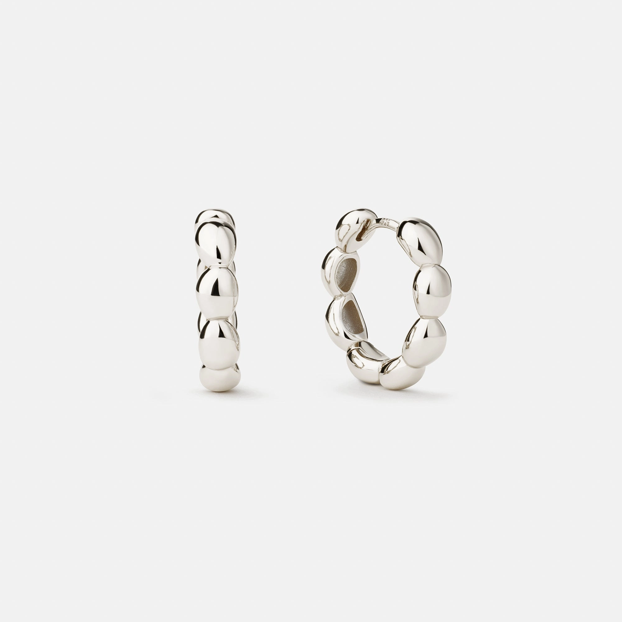 Skipping Stone Hoops Brilliant Selection Delicate Accessory