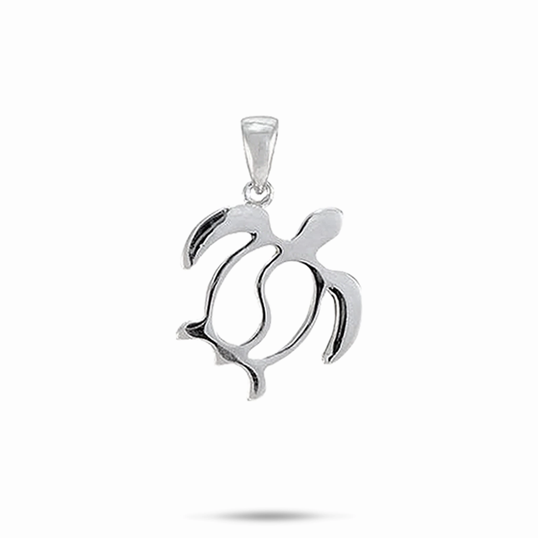 Modern Outfit Honu Yin Yang Pendant in Sterling Silver - 20mm
