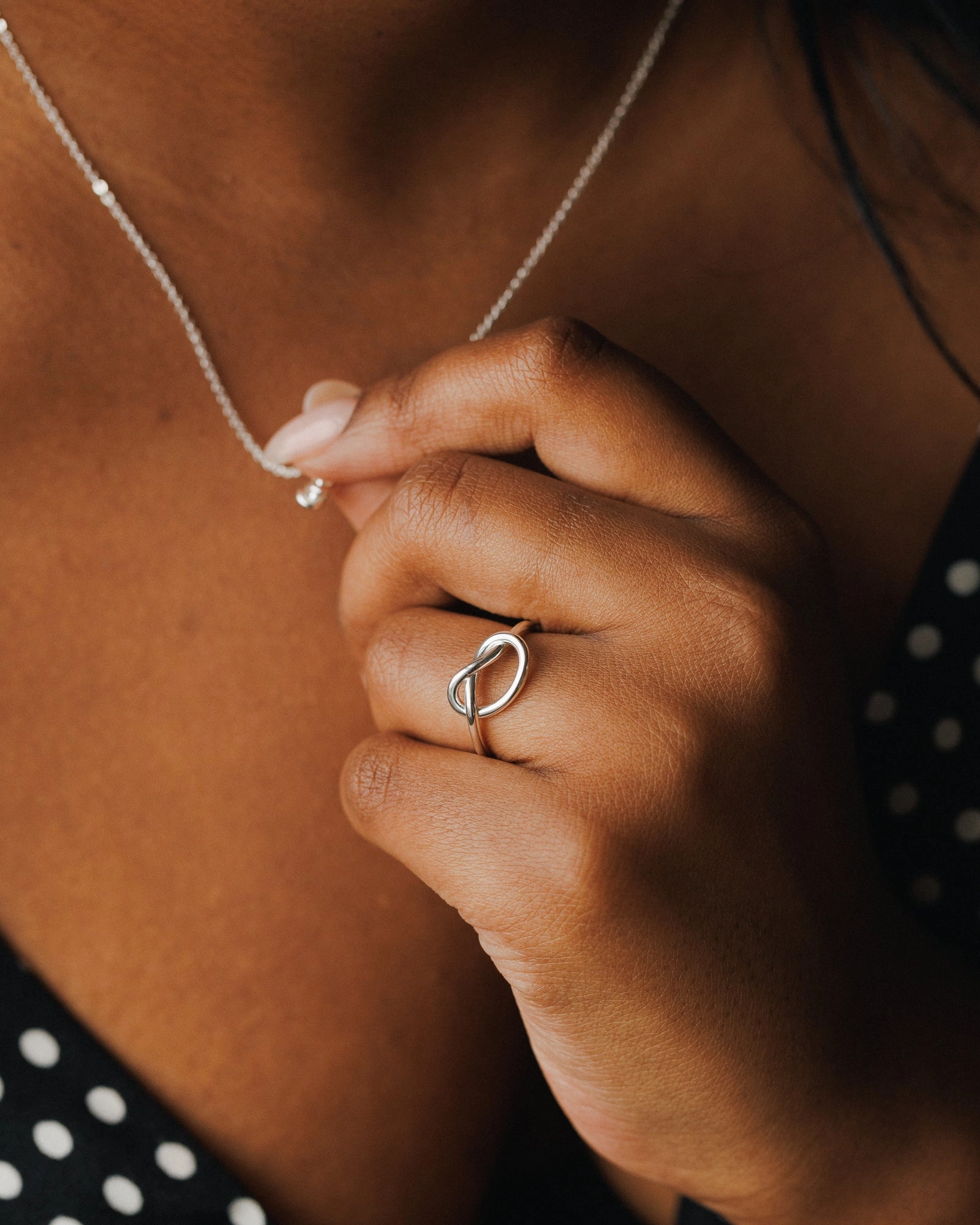 Eternal Knot Statement Ring Formal Night Expressive Style