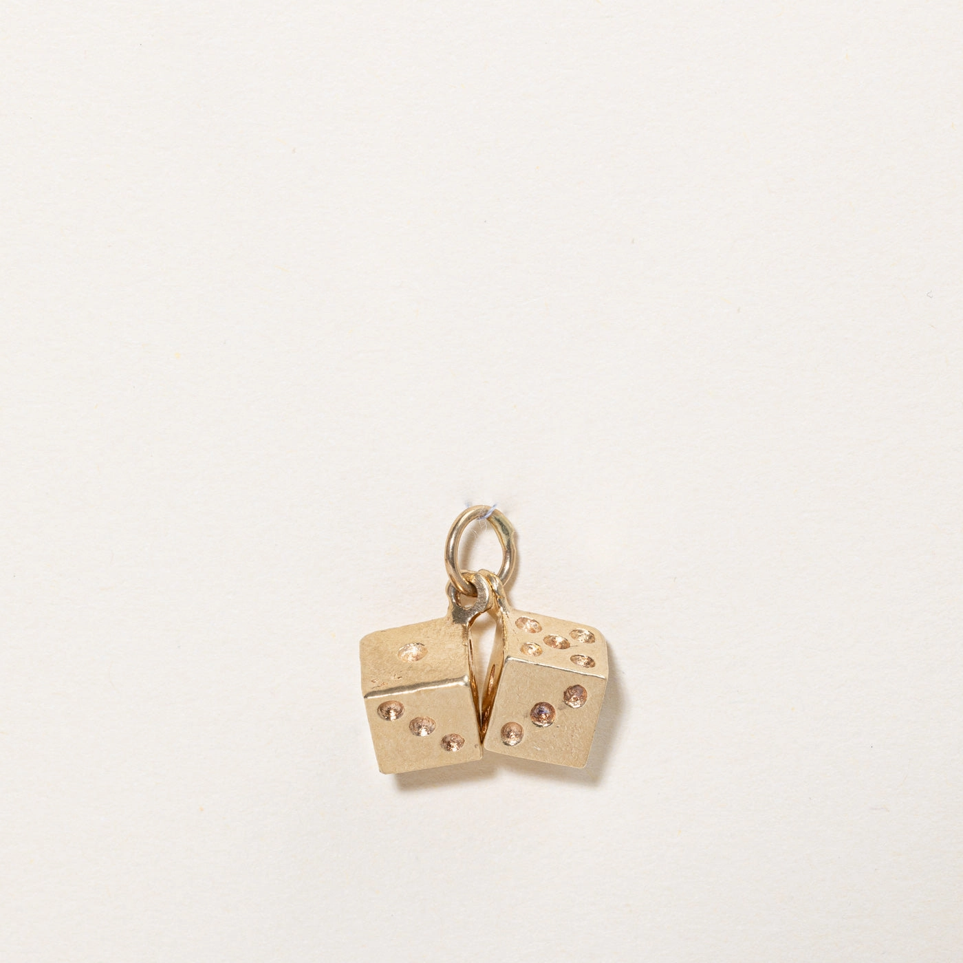 Evening Look Bridal Vibe 14k Yellow Gold Dice Charm