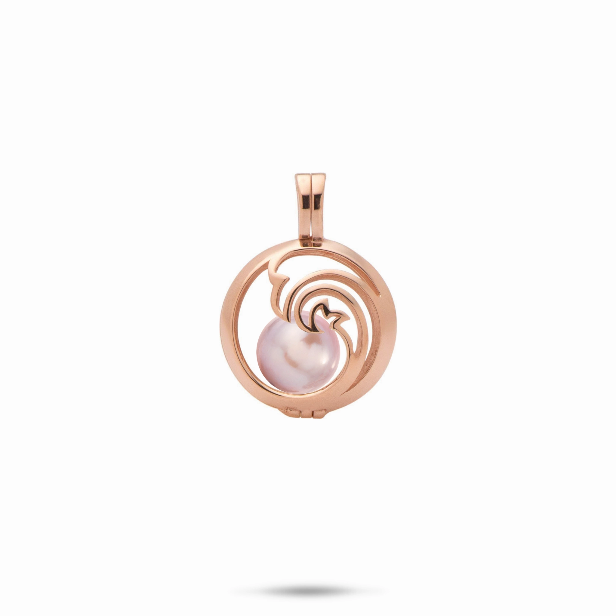 Opulent Sparkle Romantic Vibe Pick A Pearl Nalu Pendant in Rose Gold - 15mm